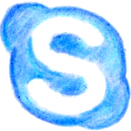 pencil, skype icon