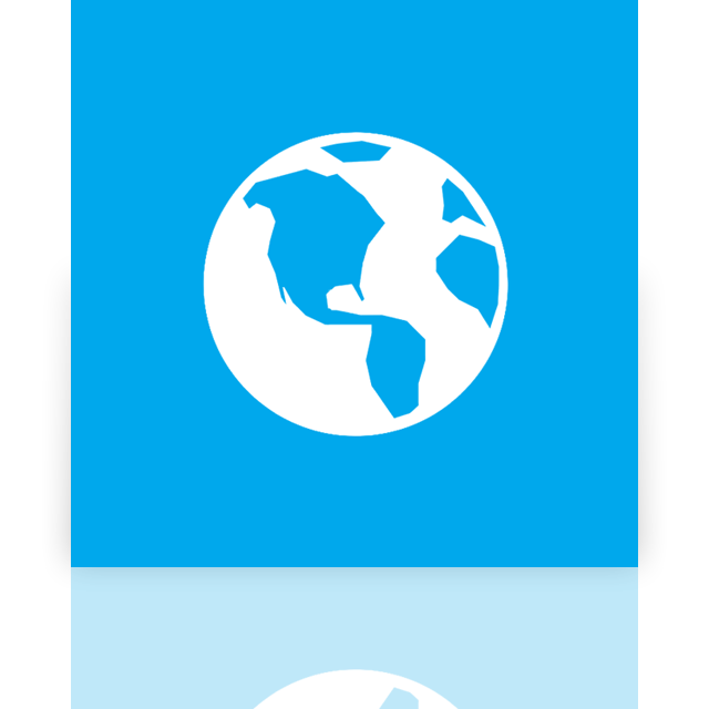 globe,mirror icon