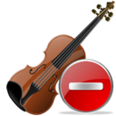 violin,delete,instrument,del,remove icon