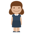 avatar, child, daughter, female, girl, kid, person icon