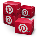 pinterest, shipping icon