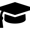 cap, graduation svg vector icon