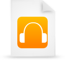 document, file, orange, paper icon