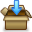 box, download, open icon