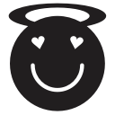 angel, emoji, emotion, smiley svg vector icon