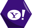 hexagon, media, networking, news, social, yahoo svg vector icon