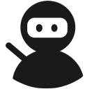 avatar, ninja, samurai, warrior svg vector icon