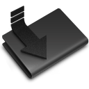 downloads,black icon