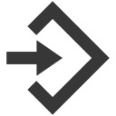 arrow, command, program svg vector icon