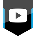 play, shield, social svg vector icon