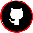 github, logo, media, social svg vector icon