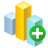 bar,chart,add,plus,graph icon