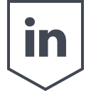 linkedin, logo, media, social svg vector icon