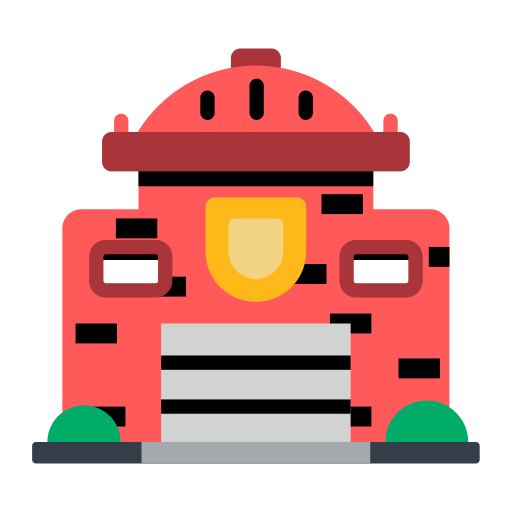 Fire Station svg vector icon