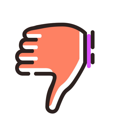Thumbs Down svg vector icon