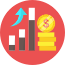 analytics, business report, chart, dollar, statistics svg vector icon