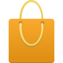 shopping,bag,orange icon
