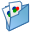 blue,gallerylink icon
