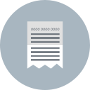 bill, invoice, paid, paper, receipt svg vector icon