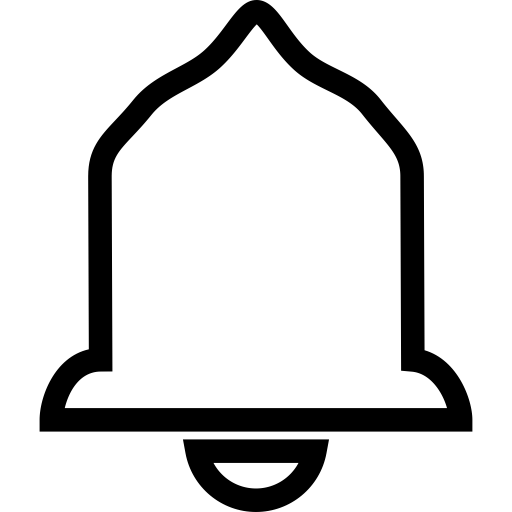 Bee Message Bell svg vector icon