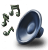 audio, music, settings, sound icon