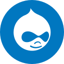 circle, drupal, round svg vector icon