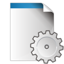 document, gear, settings icon