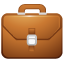 briefcase, milky icon