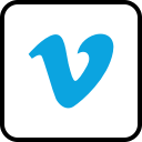 media, social, vimeo svg vector icon