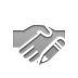 hand,handshake,pencil icon