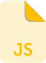 extension, file, js, name svg vector icon