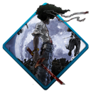 afro, samurai icon