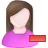 female, remove, user icon