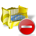 cradle,delete,del,remove icon