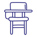 chair, desk, school, table svg vector icon