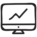 chart, data, graph, linegraph, online, report, web svg vector icon