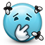 emot, fly, poop, smelly, smiley, smiley face, stinky icon