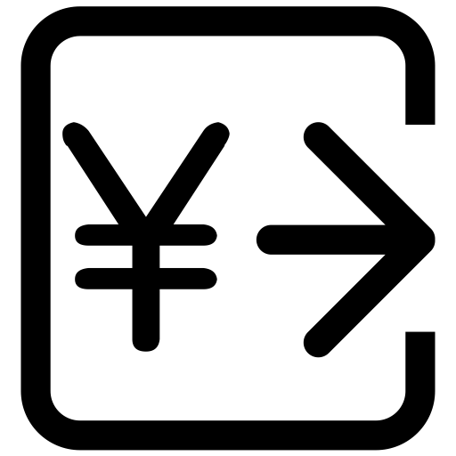 Withdrawals svg vector icon