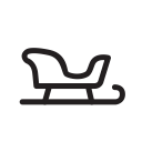 christnas, fly, new year, santa, sledge, winter, xmas svg vector icon