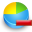 delete, piechart icon
