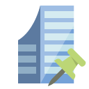company,push,pin icon
