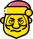 christmas, cross, father christmas, santa, xmas svg vector icon