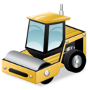 compactor, soil icon