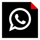 brand, logo, media, social, whatsapp svg vector icon