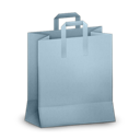 paperbag,blue icon