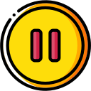 audio, media, media player, music, pause, video player svg vector icon