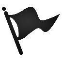 action, centre icon