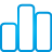 bar, basic, blue, chart icon