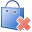delete, shoppingbag icon