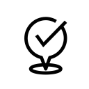 check, location, map, marker, pin, right svg vector icon